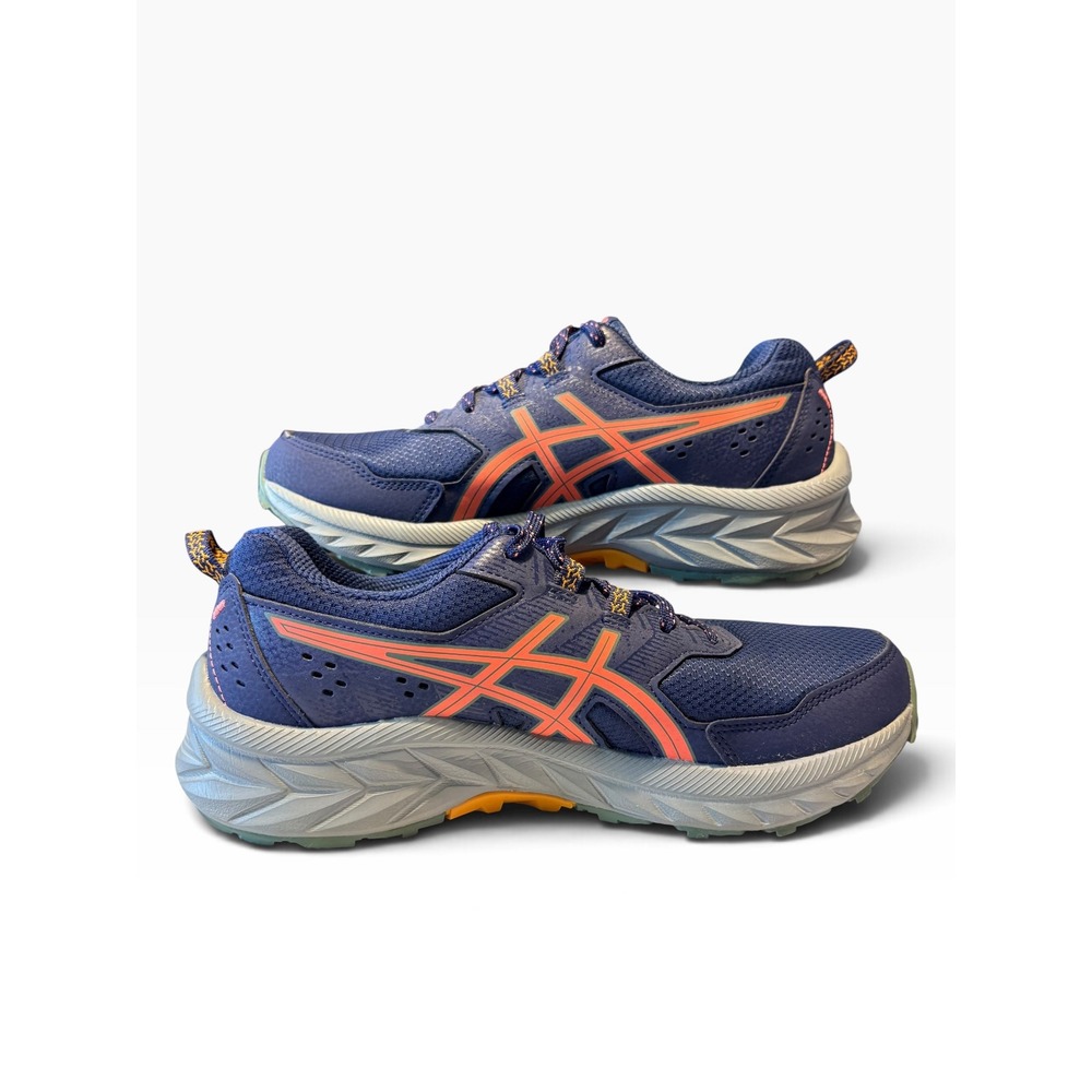 Asics Gel Venture 9 Womens Trail Running Shoes Indigo Blue Papaya 1012B313 7.5